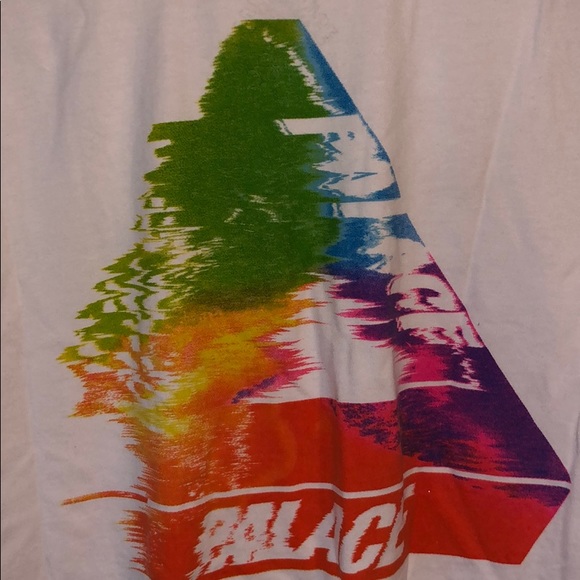 Palace Tri-Ferg Smudge T-Shirt White - Picture 7 of 9